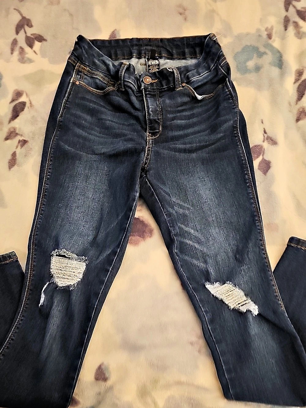#more REWASH # Distressed Blue Jeans